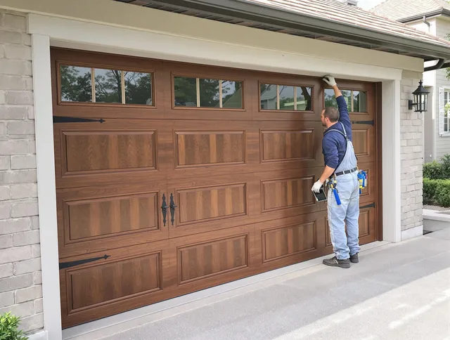 Custom garage door showcase by Westchester Garage Door Repair in Westchester