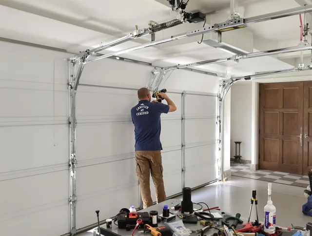 Westchester Garage Door Repair certified technician performing precision garage door repair in Westchester