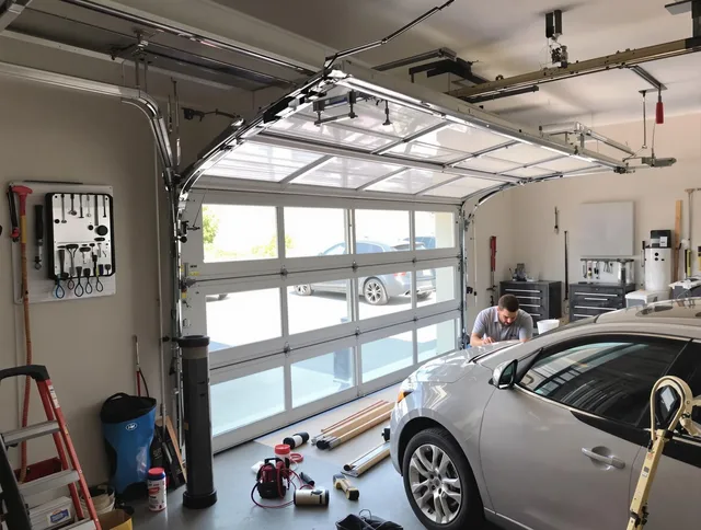 Garage door noise reduction service by Westchester Garage Door Repair in Westchester