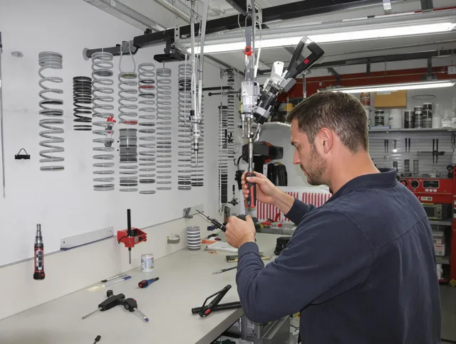 Westchester Garage Door Repair safety certified technician performing precision spring replacement in Westchester